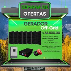 Gerador Off-Grid 5Kwp Hibrido