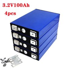 Bateria De Lítio 100A Ferro Fosfato  3.2 Volts Kit 4 uni