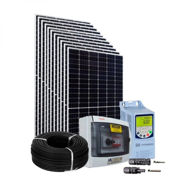 Kit Solar p/ Bomba 10 CV Trifásica 380V - com Inversor WEG Solar Drive CFW500