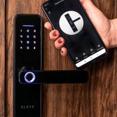 Fechadura Digital C- Wi-fi E Biometria-ELSYS
