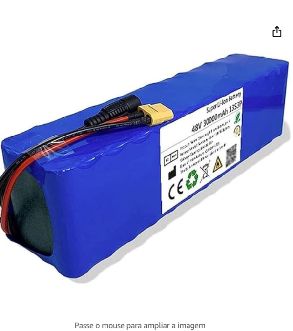 Bateria de lítio  48V 30Ah, bateria