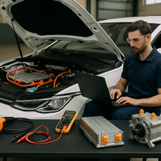 Manutenção de Motores, Controladores e Carregadores de Veículos Elétricos