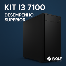 Computador /PC KIT I3 7100/H110/SSD240/8GBDDR4/GAB/FONTE/CABO