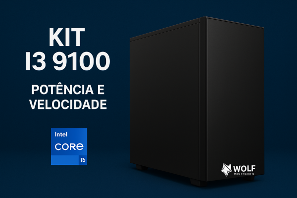 Computador / PC KIT I3 9100/H310/SSD240/8GBDDR4/GAB/FONTE/CABO
